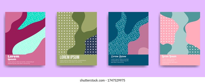 Abstract geometric pattern background for business brochure cover design. Vector flyer template layout design. For business brochure, poster, annual report, leaflet, magazine or book cover.