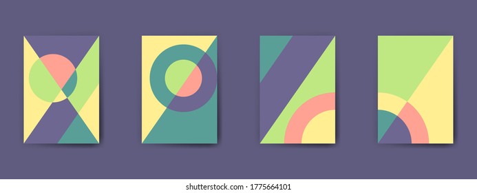 Abstract geometric pattern background for business brochure cover design. Vector flyer template layout design. For business brochure, poster, annual report, leaflet, magazine or book cover.