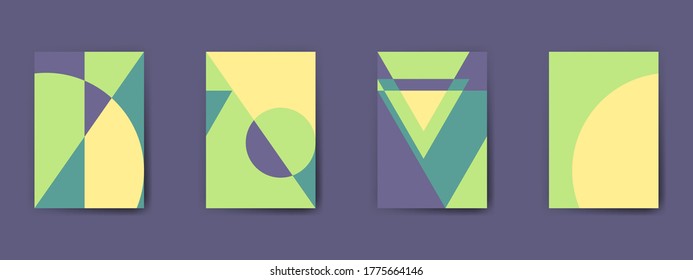 Abstract geometric pattern background for business brochure cover design. Vector flyer template layout design. For business brochure, poster, annual report, leaflet, magazine or book cover.