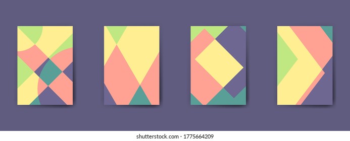 Abstract geometric pattern background for business brochure cover design. Vector flyer template layout design. For business brochure, poster, annual report, leaflet, magazine or book cover.