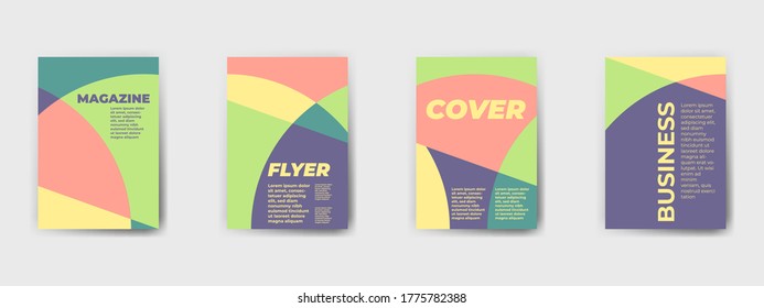 Abstract geometric pattern background for business brochure cover design. Vector flyer template layout design. For business brochure, poster, annual report, leaflet, magazine or book cover.