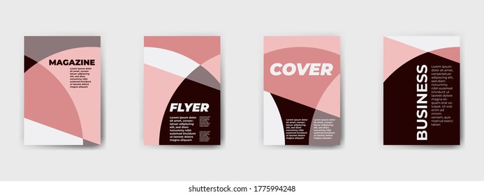 Abstract geometric pattern background for business brochure cover design. Vector flyer template layout design. For business brochure, poster, annual report, leaflet, magazine or book cover.