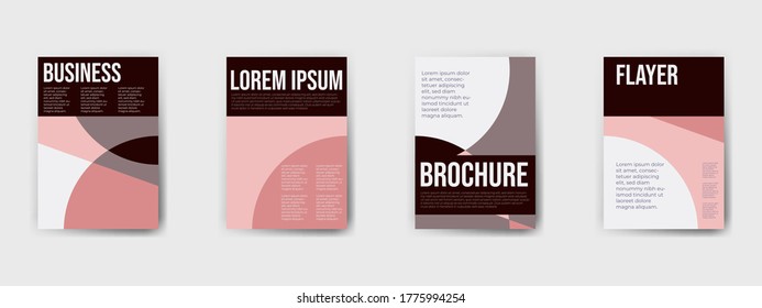 Abstract geometric pattern background for business brochure cover design. Vector flyer template layout design. For business brochure, poster, annual report, leaflet, magazine or book cover.