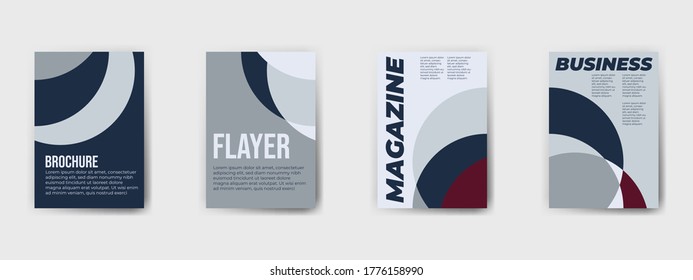 Abstract geometric pattern background for business brochure cover design. Vector flyer template layout design. For business brochure, poster, annual report, leaflet, magazine or book cover.