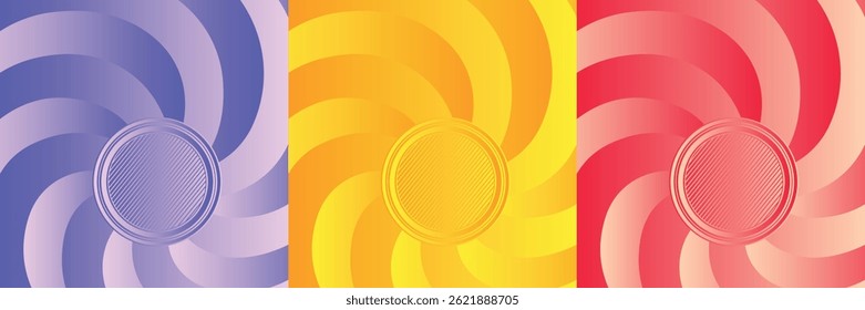 Abstract geometric pattern background for business brochure cover design. Blue, yellow, red vector banner poster template