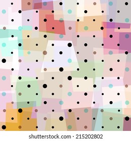 abstract geometric pattern background, with circles and trapeze