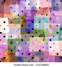 abstract geometric pattern background, with circles and trapeze