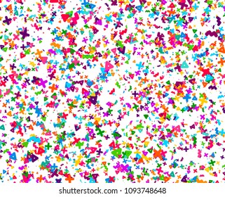 Abstract geometric pattern. Background with colored shapes. Mosaic graphic design. Vivid backdrop for Banners, Posters, Flyers. Vector