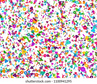 Abstract geometric pattern. Background with colored shapes. Mosaic graphic design. Vivid backdrop for Banners, Posters, Flyers. Vector