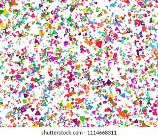 Abstract geometric pattern. Background with colored shapes. Mosaic graphic design. Vivid backdrop for Banners, Posters, Flyers. Vector