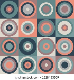 Abstract Geometric Pattern Background With Colorful Circles