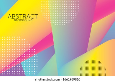 abstract geometric pattern background colorful gradien on design concept