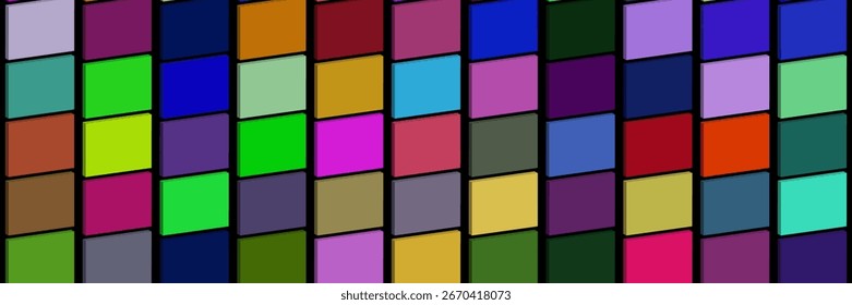 Abstractas fondo de patrón geométrico con coloridos cubos 3D. Bloques multicolores desplazados aleatoriamente. Estructura de mosaico de diseño de cubos redondos para Anuncio, póster, volante, cubierta. Ilustración vectorial