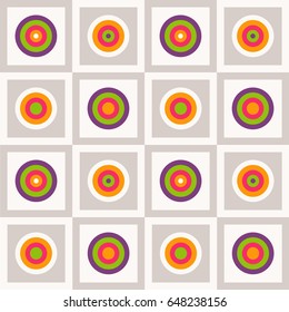 Abstract Geometric Pattern Background WIth Colorful Circles