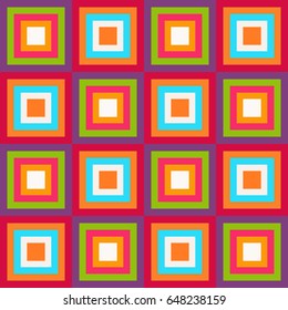 Abstract Geometric Pattern Background WIth Colorful Squares