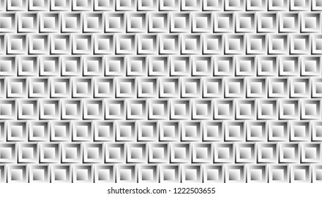 abstract geometric pattern background created by square objects in monochrome style