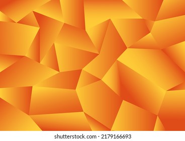 Abstract geometric pattern background. Gradient yellow and red triangle design for web banner, poster, flyer and brochure.