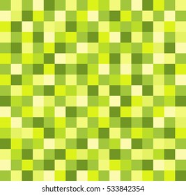 Abstract Geometric Pattern Background With Green Squares