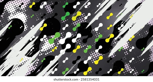 Abstract geometric pattern background abstract grunge brushstrokes, eps 10.