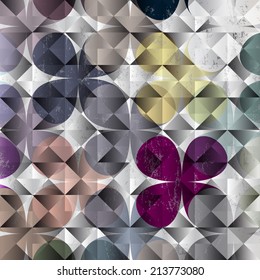 abstract geometric pattern background, halftone, retro/vintage style