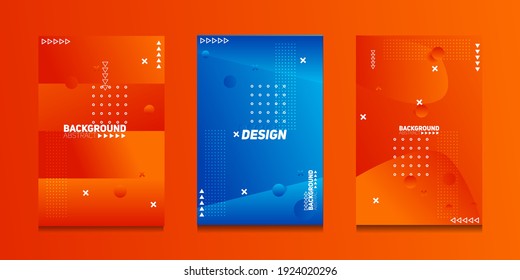 Abstract geometric pattern background with line pattern and halftone for business brochure cover design.
