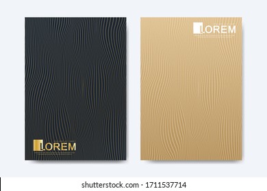 Abstract geometric pattern background with lines halftone dots cover page layouts design texture. Modern colorful abstract gradient pattern background. Wave shapes halftone dots texture