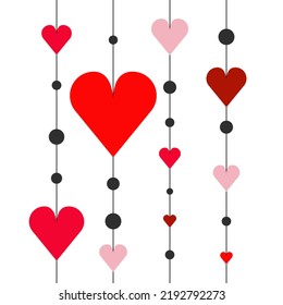 Abstract geometric pattern background. Background love. love vector 