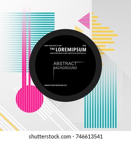 Abstract geometric pattern background. Minimal modern design cover for magazine, printing product, flyer, presentation, brochure or booklet. Vector illustration.