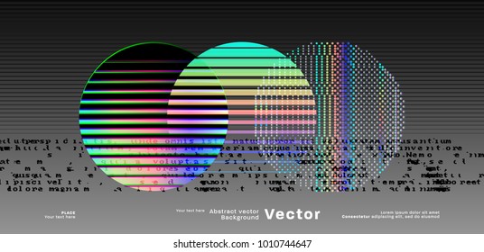 Abstract Geometric Pattern for background | Modern glitch elements for brochure, flyer or presentations design, vector illustration.