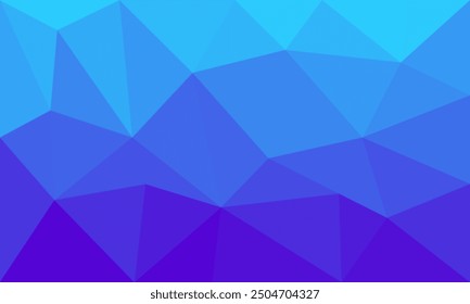 Abstract geometric pattern background. Modern polygon shapes with blue sky gradient texture