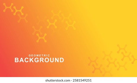 Abstract geometric pattern background for poster cover design. Color gradient banner template. Modern and minimalist vector waveform