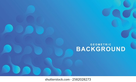 Abstract geometric pattern background for poster cover design. Color gradient banner template. Modern and minimalist vector waveform