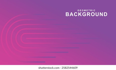 Abstract geometric pattern background for poster cover design. Color gradient banner template. Modern and minimalist vector waveform