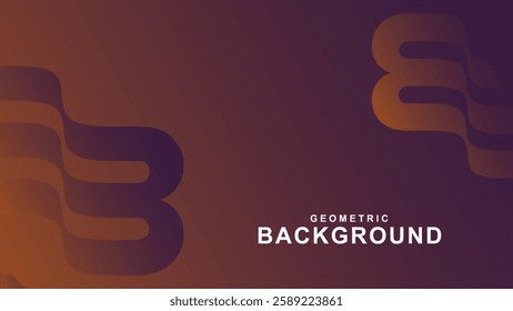Abstract geometric pattern background for poster cover design. Color gradient banner template. Modern and minimalist vector waveform