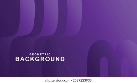 Abstract geometric pattern background for poster cover design. Color gradient banner template. Modern and minimalist vector waveform