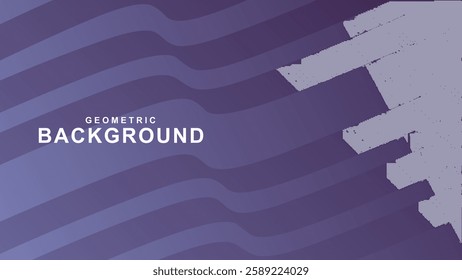 Abstract geometric pattern background for poster cover design. Color gradient banner template. Modern and minimalist vector waveform