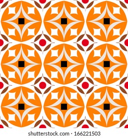 abstract geometric pattern background, retro/vintage style, with circle