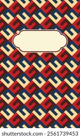 Abstract geometric pattern background, square pattern background, abstract pattern with vintage colors
