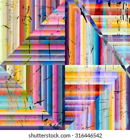 abstract geometric pattern background, with stripes, strokes and splashes