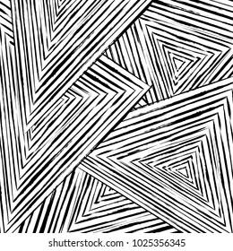 abstract geometric pattern background, with strokes and splashes, black and white