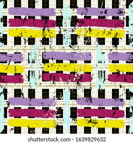 abstract geometric pattern background, with strokes, splashes and squares