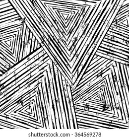 abstract geometric pattern background, with strokes and splashes, black and white