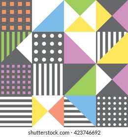 Abstract geometric pattern background tile