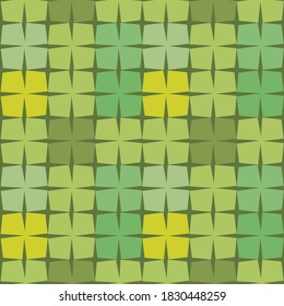 Abstract geometric pattern for background in various shades of green.