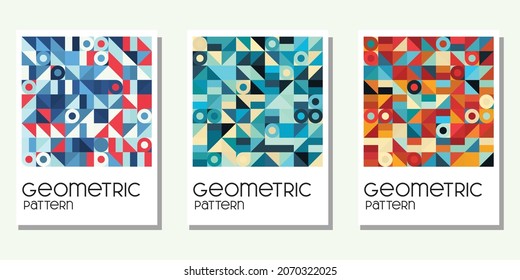 Abstract Geometric Pattern Background For Wall Decoration, Book Cover, Calendar, And Tote Bag.