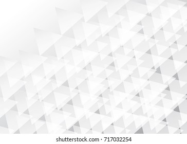 Abstract geometric pattern background. White and grey gradient shapes vector template. EPS10. Monochrome polygonal.