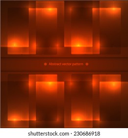 abstract geometric pattern with backlight. illumination. vector illustration