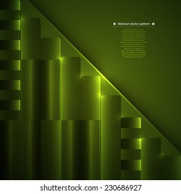 abstract geometric pattern with backlight. illumination. vector illustration
