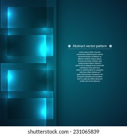 abstract geometric pattern with backlight. illumination. vector illustration