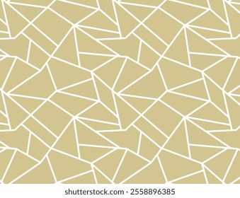 Abstract Geometric Pattern in Beige and White